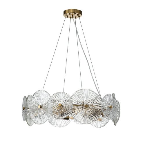 V000020 Подвесная люстра Indigo Miele 12021/7P Brass V000020