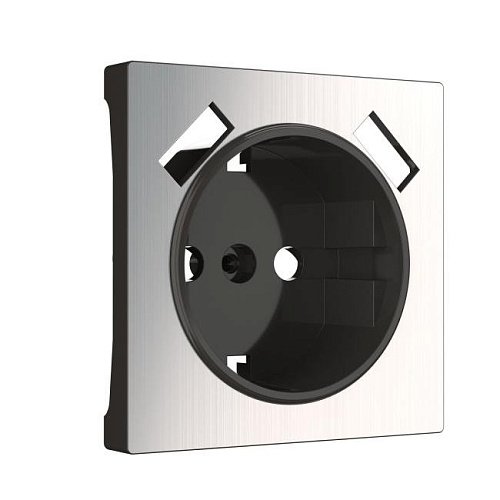 W1179502/ Накладка для розетки USB (глянцевый никель) Werkel W1179502/ Накладка для розетки USB (глянцевый никель)