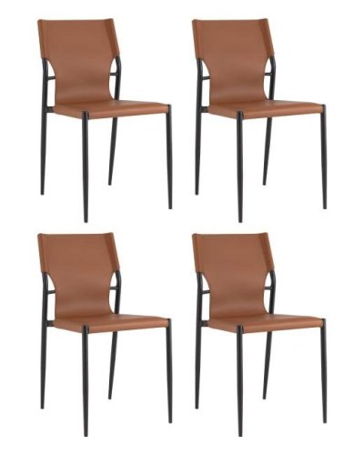 EL-2 brown NC X4 Комплект стульев Stool Group EL-2 brown NC X4