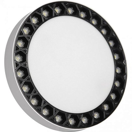 Светильник потолочный ILedex Mercury 5552-36W-D217-3/4K-WH+BK