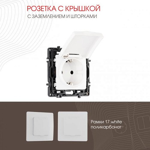 217.41-1.white Розетка Arte Milano Am-217 217.41-1.white