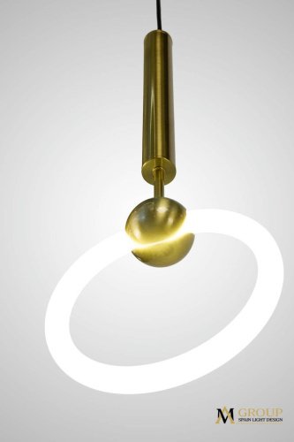 Светильник подвесной AM Group AM453 D200 GOLD