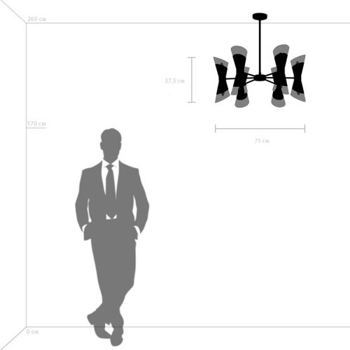 817122 Люстра на штанге Lightstar Strato 817122
