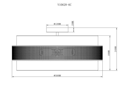 V10628-6C Потолочная люстра Moderli Gela V10628-6C