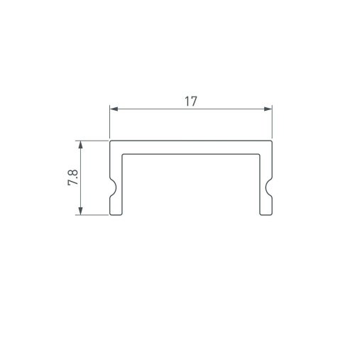Экран для профиля Arlight Sl-Slim 044639
