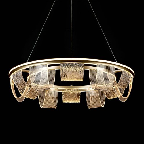 L7706-800 GD Подвесная люстра L LED4U L7706-800 GD
