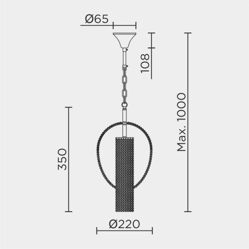ML.317.1 BS Подвесной светильник ML Modelux ML.317.1 BS