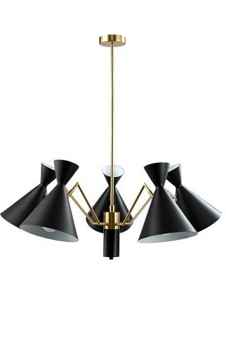 JOVEN SP5 GOLD/BLACK Люстра на штанге Crystal Lux Joven JOVEN SP5 GOLD/BLACK