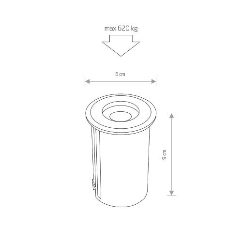 Уличный встраиваемый Nowodvorski Picco Led 9105