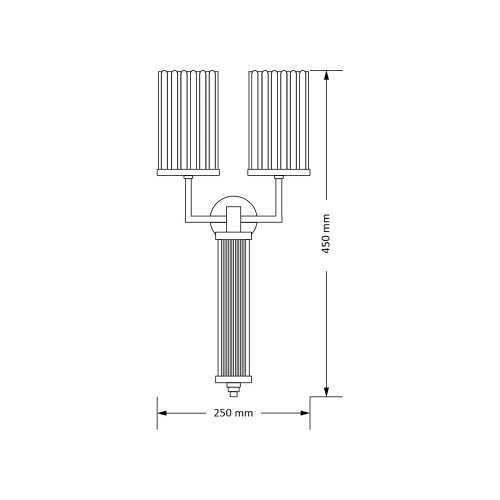 Настенное бра Kutek Empoli Ryfel EMP-K-2(T)R