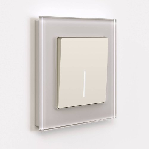 Выключатель Werkel W1110162/ Выключатель одноклавишный с подсветкой (айвори матовый)