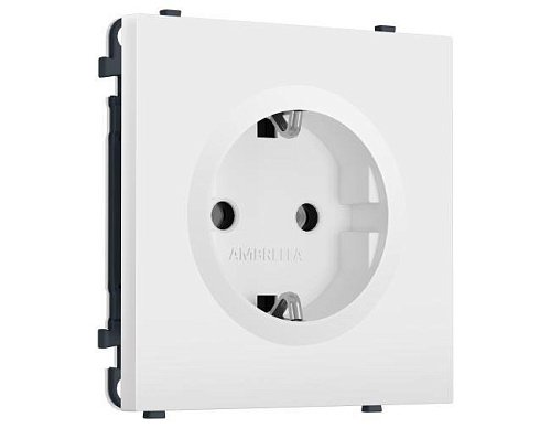 MS826010 MS826010 Комплект механизма электрической розетки SIGMA Белый мягкое касание 50Hz 2P+E с/з 16A-250V QUANT PRO (SP8260, PR141)