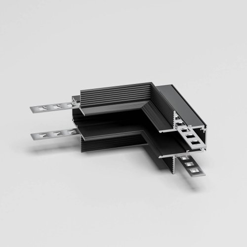 Коннектор Slim Magnetic Elektrostandard Slim Magnetic Коннектор угловой внутренний для встраиваемого шинопровода под ГКЛ 12,5мм (черный) 85211/00