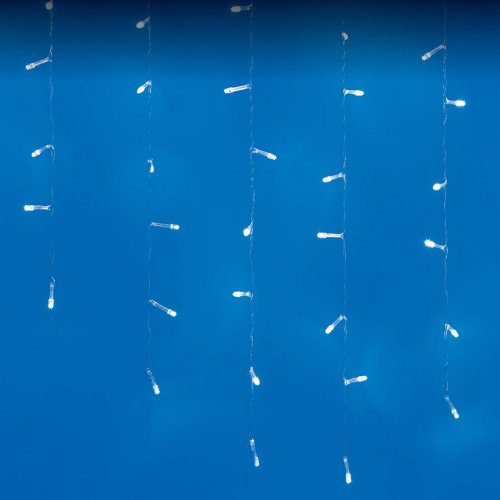 ULD-B6007-200/STK WHITE IP44 Бахрома светодиодная со статическим свечением, 6м Uniel ULD-B6007-200/STK WHITE IP44