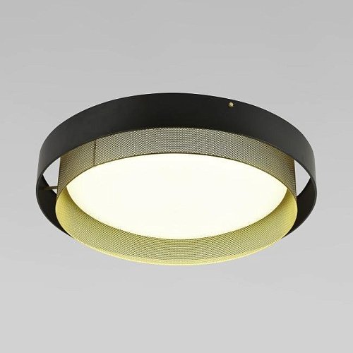 Светильник потолочный Eurosvet Imperio 90287/1 чёрный/золото Smart