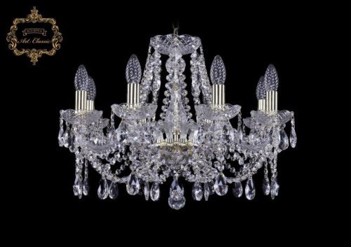 11.21.8.200.Gd.Sp Подвесная хрустальная люстра 11.21 Art Classic 11.21.8.200.Gd.Sp