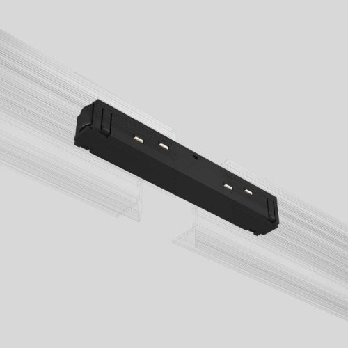 Прямой коннектор (чёрный) 95135/00_система Слим Прямой коннектор Elektrostandard Slim Magnetic Slim Magnetic Прямой коннектор черный 95135/00
