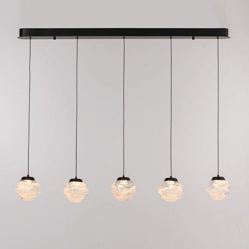 MD25030003-5B matt black/clear Светильник подвесной Delight Collection MD25030003 MD25030003-5B matt black/clear