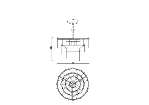 FR5197PL-05BS Подвесная люстра Freya Sophia FR5197PL-05BS