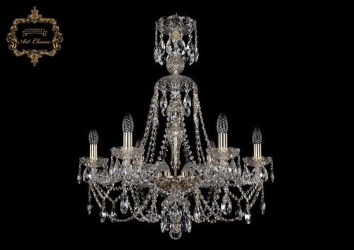 Подвесная хрустальная люстра 11.21 Art Classic 11.21.6.220.XL-76.Gd.Sp