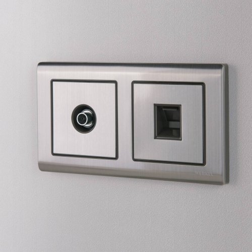 Розетка Werkel W1181002/ Розетка Ethernet RJ-45 (глянцевый никель)