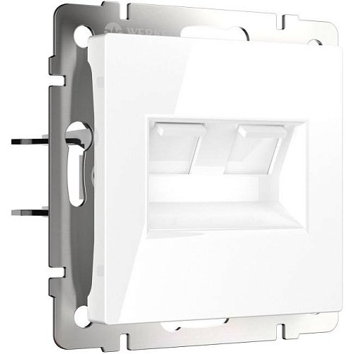 Розетка Werkel W1181101/ Розетка двойная Ethernet RJ-45 (белый)