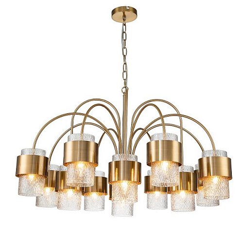 V000324 Подвесная люстра Indigo Eleganza 12019/A/12P Brass V000324