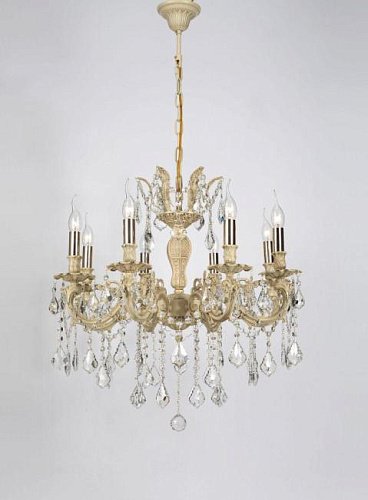 BARLETTA 122.8 cream white Подвесная хрустальная люстра Barletta Lucia Tucci BARLETTA 122.8 cream white