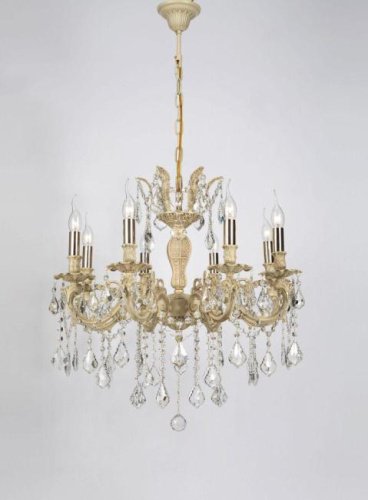 BARLETTA 122.8 cream white Подвесная хрустальная люстра Barletta Lucia Tucci BARLETTA 122.8 cream white