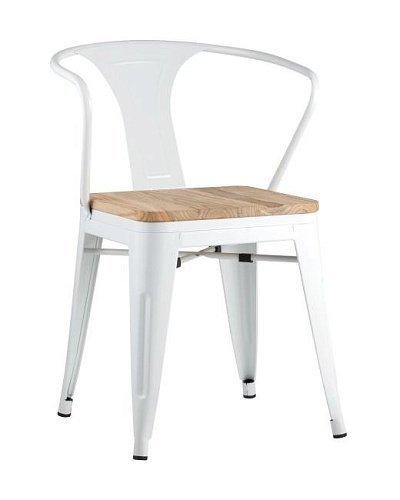 УТ000001863 Обеденный стул Stool Group Tolix Arm Wood УТ000001863