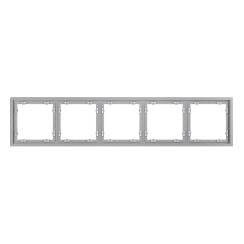 Рамка пластиковая VOLTUM S70 на 5 постов, (серый)