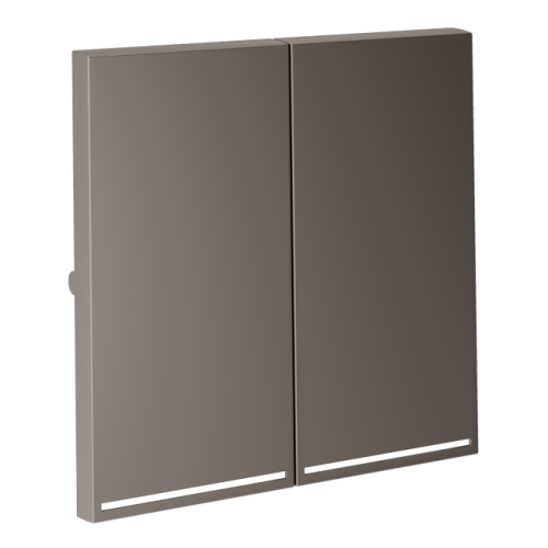 Клавиши для выключателя/переключателя двухклавишного с подсветкой, S70 (капучино)