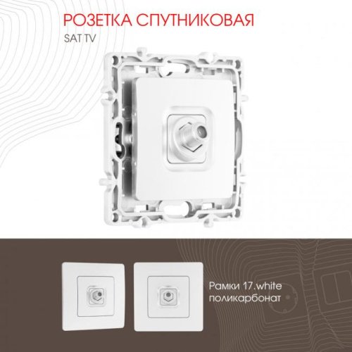 Розетка Arte Milano Am-217 217.42-1.white