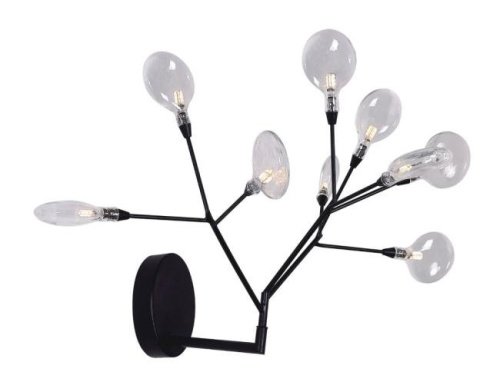 EVITA AP9 BLACK/TRANSPARENT Настенное бра Crystal Lux EVITA AP9 BLACK/TRANSPARENT
