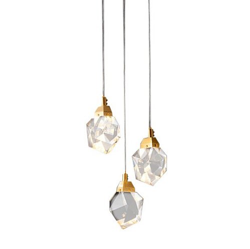 OM820083-3G (MD-020B-3 gold) Светильник подвесной Delight Collection Crystal rock OM820083-3G (MD-020B-3 gold)