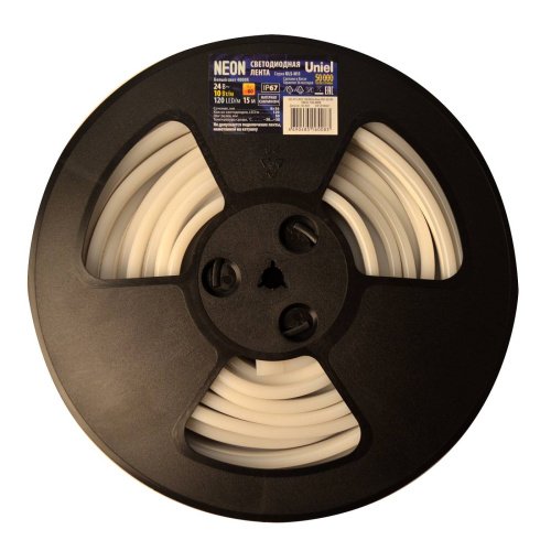 ULS-N11-2835-120LED/m-8mm-IP67-DC24V-10W/m-15M-4000K катушка в герметичной упаковке Светодиодный шнур Uniel ULS-N11-2835-120LED/m-8mm-IP67-DC24V-10W/m-15M-4000K катушка в герметичной упаковке