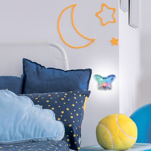 Детский ночник Uniel DTL-308-Бабочка/RGB/3LED/0,5W