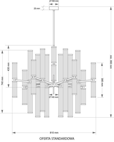 Потолочная люстра Kutek Saletto SAL-ZW-32(P)