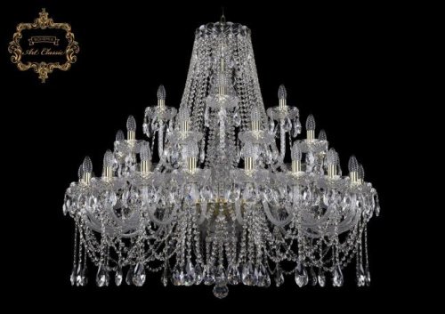 Подвесная хрустальная люстра 11.12 Art Classic 11.12.20+10+5.400.Gd.Sp