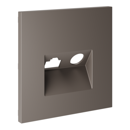 Накладка для розетки TV+RJ45 кат. 6, S70 (капучино)