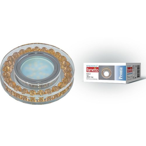 Встраиваемый светильник Fametto Peonia DLS-P102 GU5.3 CHROME/GOLD