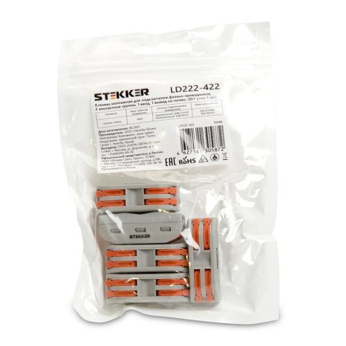 39486 Клемма монтажная Stekker LD222-422 39486