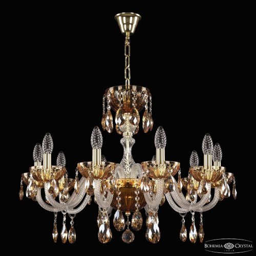 Подвесная люстра Bohemia 5417 5417/10/240 G Amber/M-1H K721