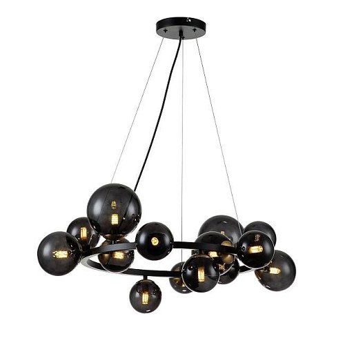 V000194 Подвесная люстра Indigo Molecola 11018/14P Black V000194