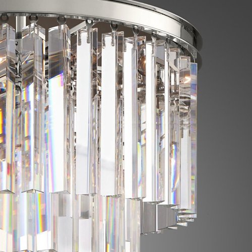 KR0387P-6 chrome/clear Подвесная люстра Delight Collection 1920s Odeon KR0387P-6 chrome/clear