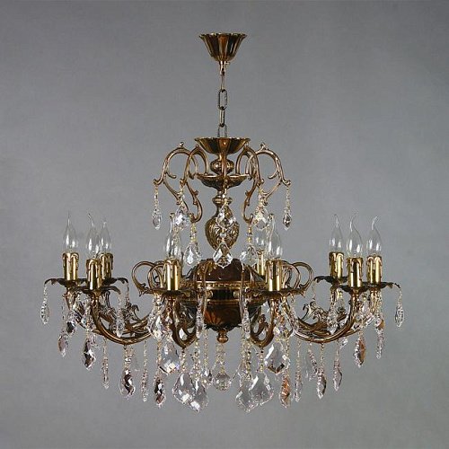 8888/10 PB Leaf Crystal Подвесная хрустальная люстра Alicante Ambiente 8888/10 PB Leaf Crystal