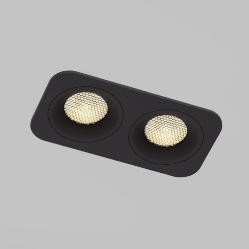 Встраиваемый светильник Elektrostandard Tetro 15277/LED 20W 3000K черный IP44