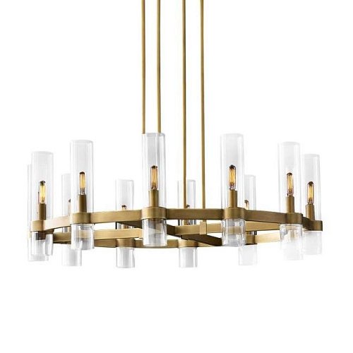 MT8888-8H antique brass Люстра на штанге Delight Collection Ravelle MT8888-8H antique brass