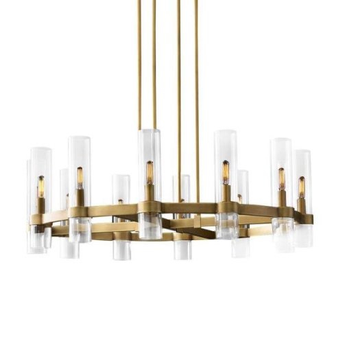 MT8888-8H antique brass Люстра на штанге Delight Collection Ravelle MT8888-8H antique brass