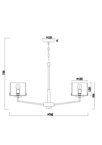 FR5096PL-08CH Подвесная люстра Freya Karen FR5096PL-08CH